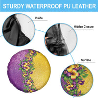 Hawaii Mardi Gras Spare Tire Cover Plumeria Lei Beads Glitter Style LT05 - Polynesian Pride