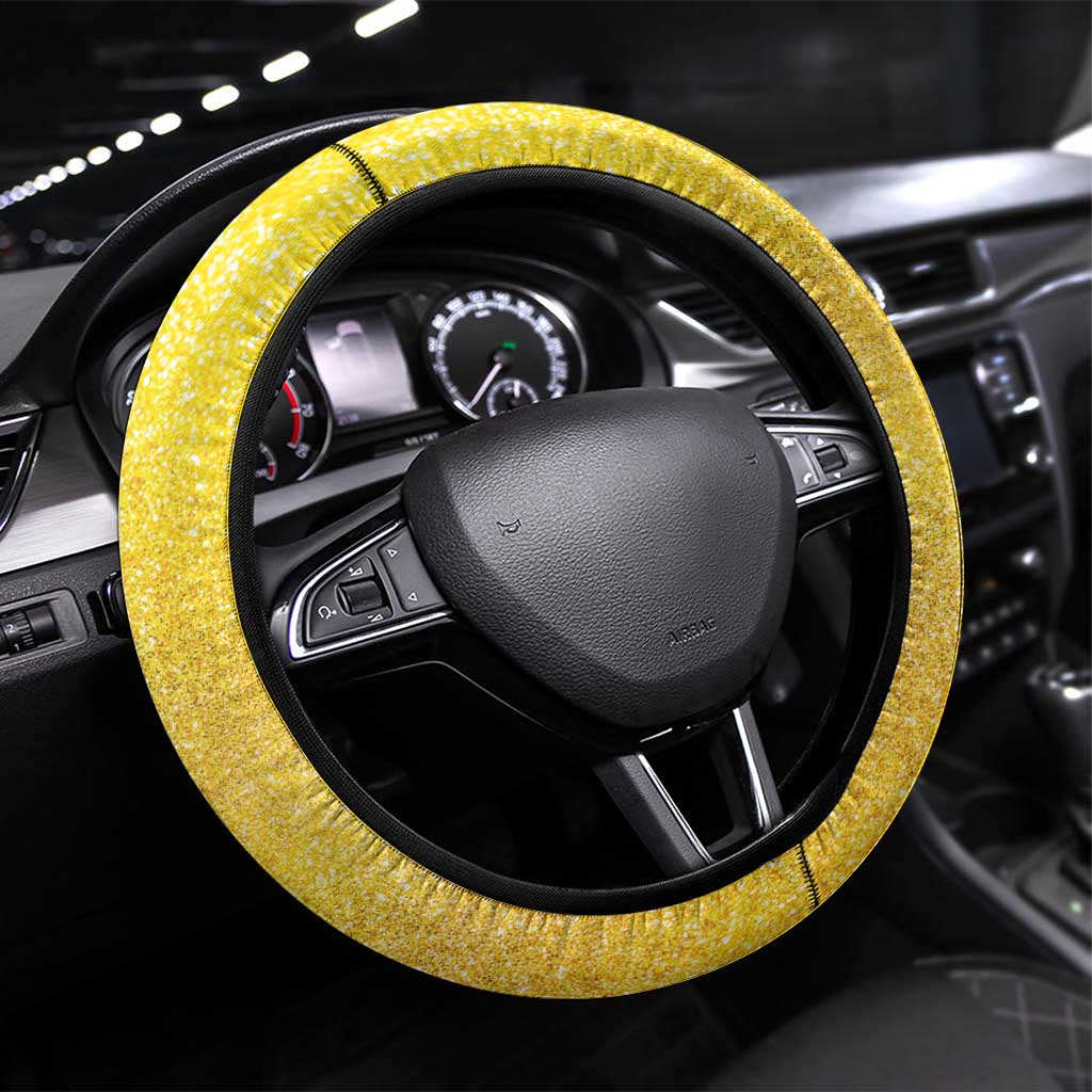 Hawaii Mardi Gras Steering Wheel Cover Plumeria Lei Beads Glitter Style LT05 Universal Fit Colorful - Polynesian Pride