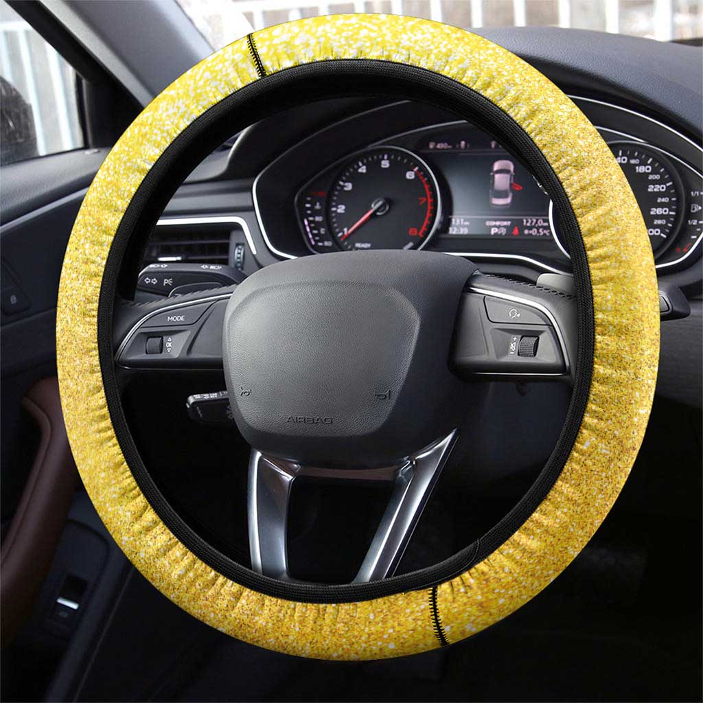Hawaii Mardi Gras Steering Wheel Cover Plumeria Lei Beads Glitter Style LT05 - Polynesian Pride
