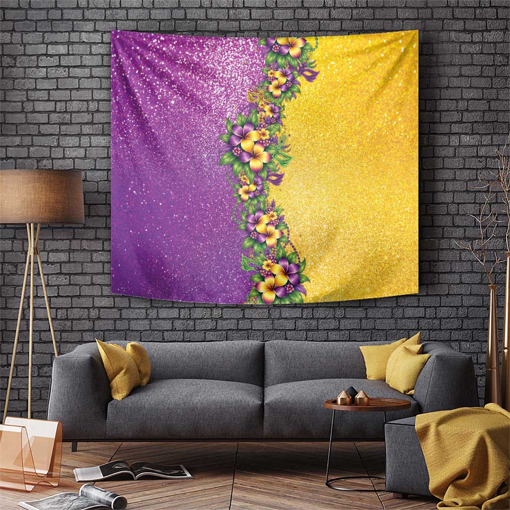 Hawaii Mardi Gras Tapestry Plumeria Lei Beads Glitter Style LT05 Colorful - Polynesian Pride