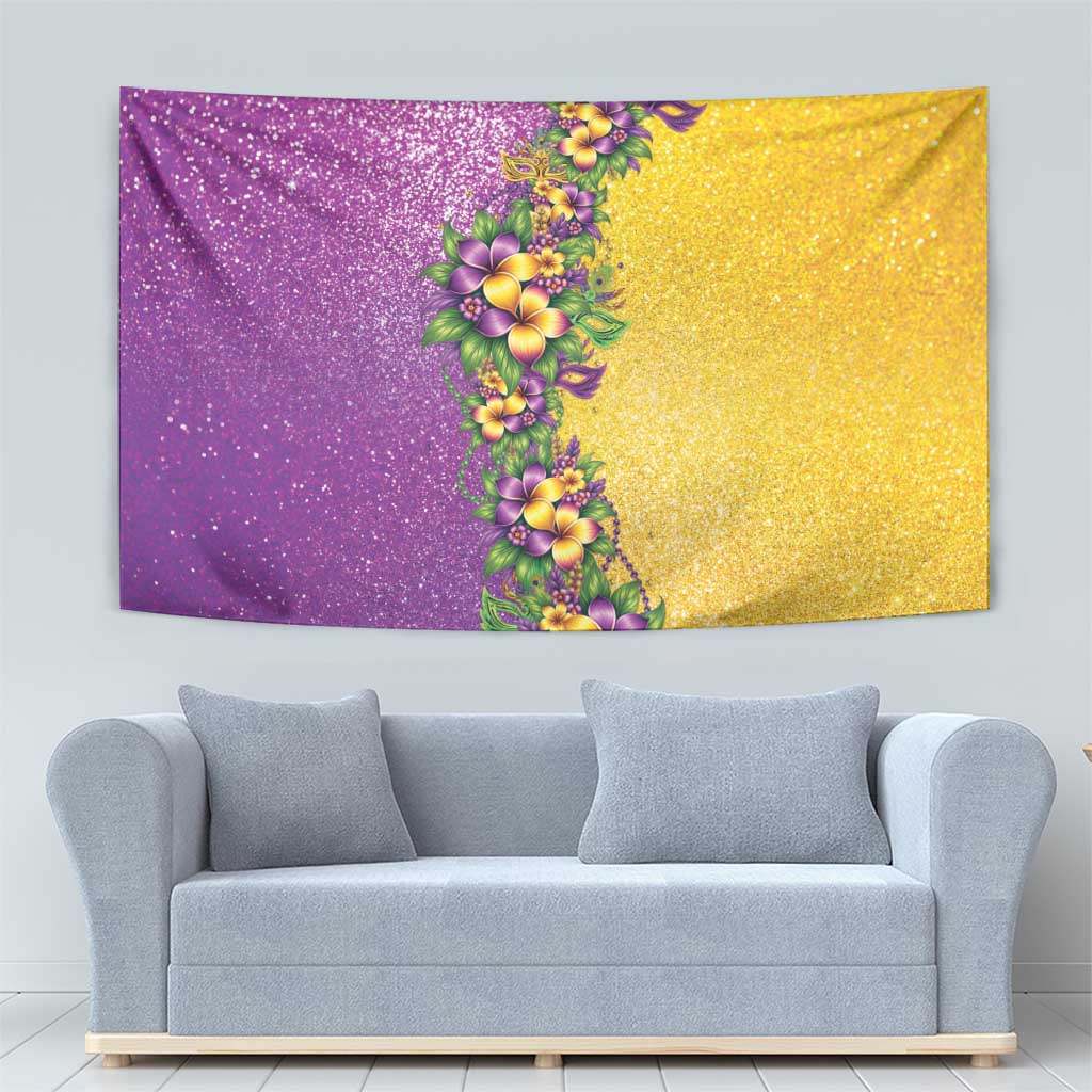 Hawaii Mardi Gras Tapestry Plumeria Lei Beads Glitter Style LT05 - Polynesian Pride