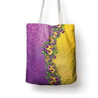 Hawaii Mardi Gras Tote Bag Plumeria Lei Beads Glitter Style LT05 - Polynesian Pride