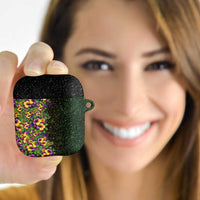 Hawaii Mardi Gras AirPods Case Tropical Flowers Glitter Style LT05 - Polynesian Pride