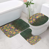 Hawaii Mardi Gras Bathroom Set Tropical Flowers Glitter Style LT05 - Polynesian Pride