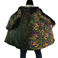 Hawaii Mardi Gras Cloak Tropical Flowers Glitter Style LT05 - Polynesian Pride
