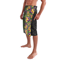 Hawaii Mardi Gras Lavalava Tropical Flowers Glitter Style LT05 - Polynesian Pride
