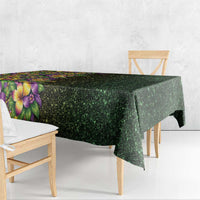 Hawaii Mardi Gras Tablecloth Tropical Flowers Glitter Style LT05 - Polynesian Pride