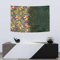Hawaii Mardi Gras Tapestry Tropical Flowers Glitter Style LT05 - Polynesian Pride
