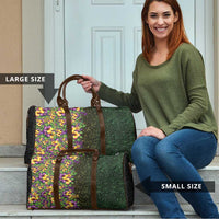 Hawaii Mardi Gras Travel Bag Tropical Flowers Glitter Style LT05 - Polynesian Pride