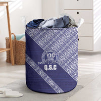 Tonga Queen Salote College Laundry Basket 100 Years Anniversary Navy Color LT05 Navy - Polynesian Pride