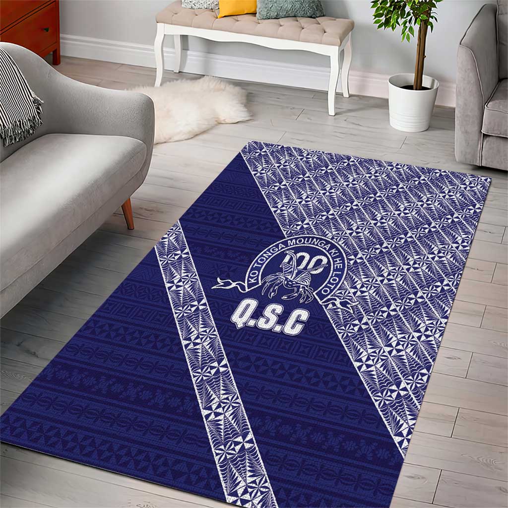 Tonga Queen Salote College Area Rug 100 Years Anniversary Navy Color LT05 - Polynesian Pride