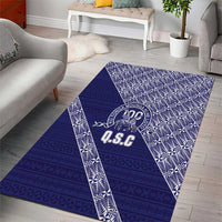 Tonga Queen Salote College Area Rug 100 Years Anniversary Navy Color LT05 - Polynesian Pride
