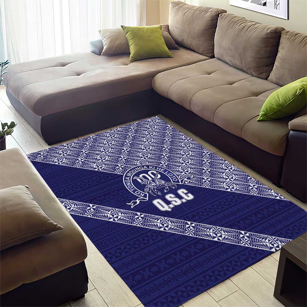 Tonga Queen Salote College Area Rug 100 Years Anniversary Navy Color LT05 - Polynesian Pride