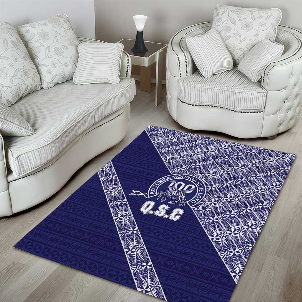 Tonga Queen Salote College Area Rug 100 Years Anniversary Navy Color LT05 - Polynesian Pride