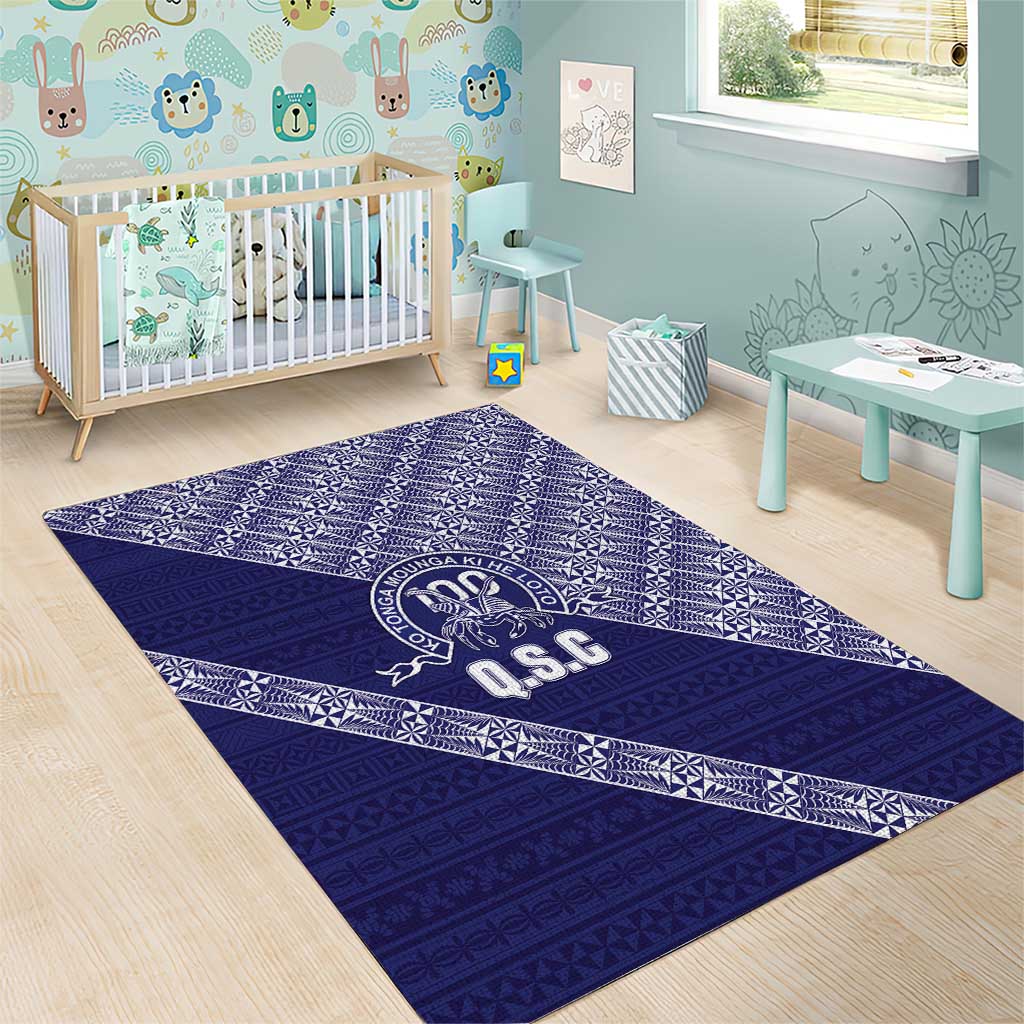 Tonga Queen Salote College Area Rug 100 Years Anniversary Navy Color LT05 - Polynesian Pride