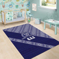 Tonga Queen Salote College Area Rug 100 Years Anniversary Navy Color LT05 - Polynesian Pride