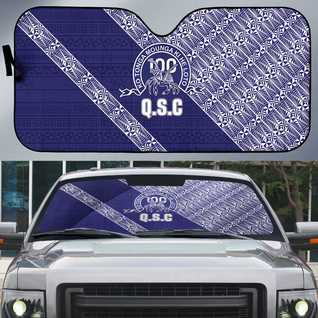 Tonga Queen Salote College Auto Sun Shade 100 Years Anniversary Navy Color LT05 Navy - Polynesian Pride