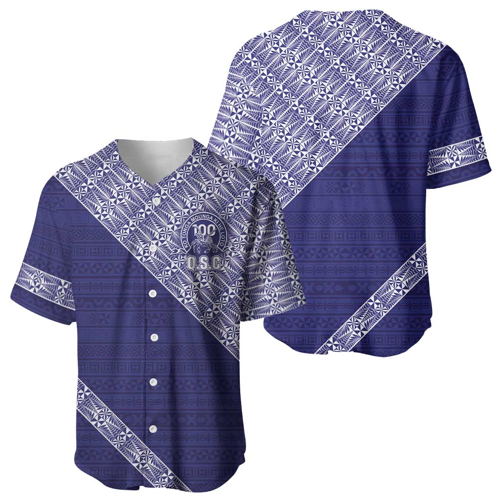 Tonga Queen Salote College Baseball Jersey 100 Years Anniversary Navy Color LT05 - Polynesian Pride