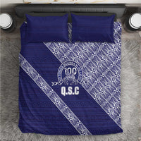 Tonga Queen Salote College Bedding Set 100 Years Anniversary Navy Color LT05 Navy - Polynesian Pride