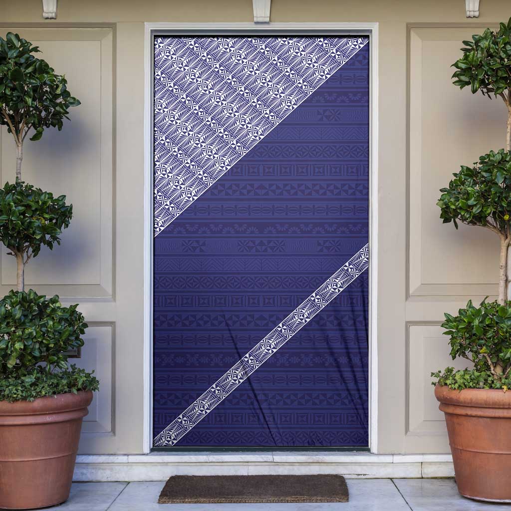 Tonga Queen Salote College Door Cover 100 Years Anniversary Navy Color LT05 Navy - Polynesian Pride