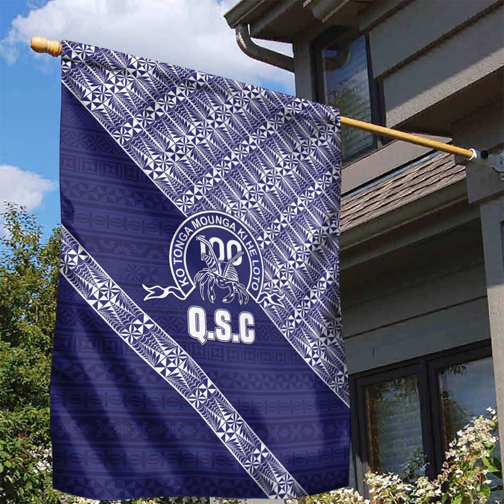 Tonga Queen Salote College Garden Flag 100 Years Anniversary Navy Color LT05 - Polynesian Pride