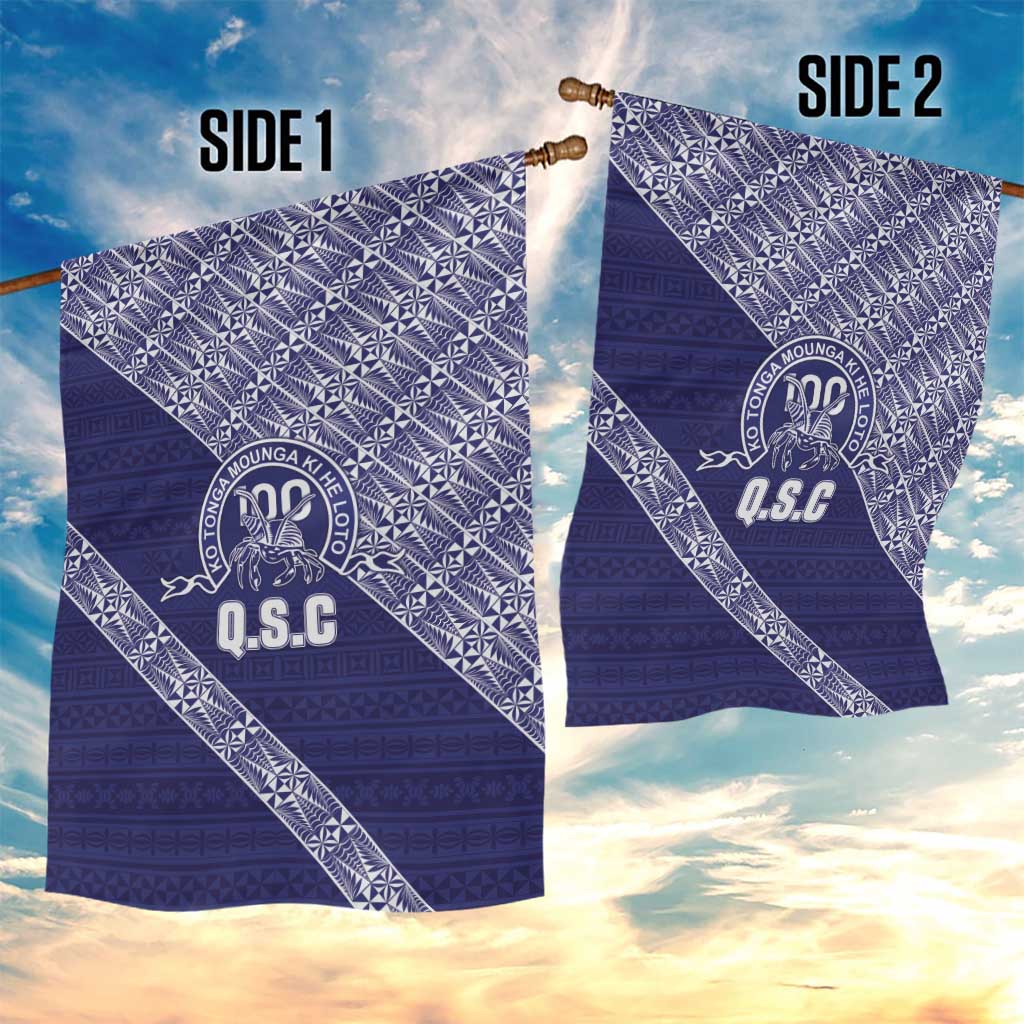Tonga Queen Salote College Garden Flag 100 Years Anniversary Navy Color LT05 - Polynesian Pride