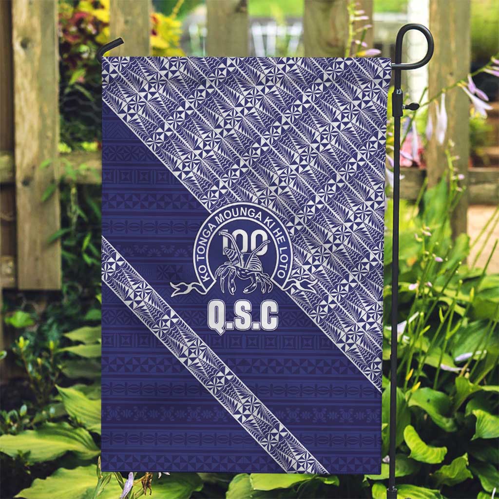 Tonga Queen Salote College Garden Flag 100 Years Anniversary Navy Color LT05 Garden Flag Navy - Polynesian Pride