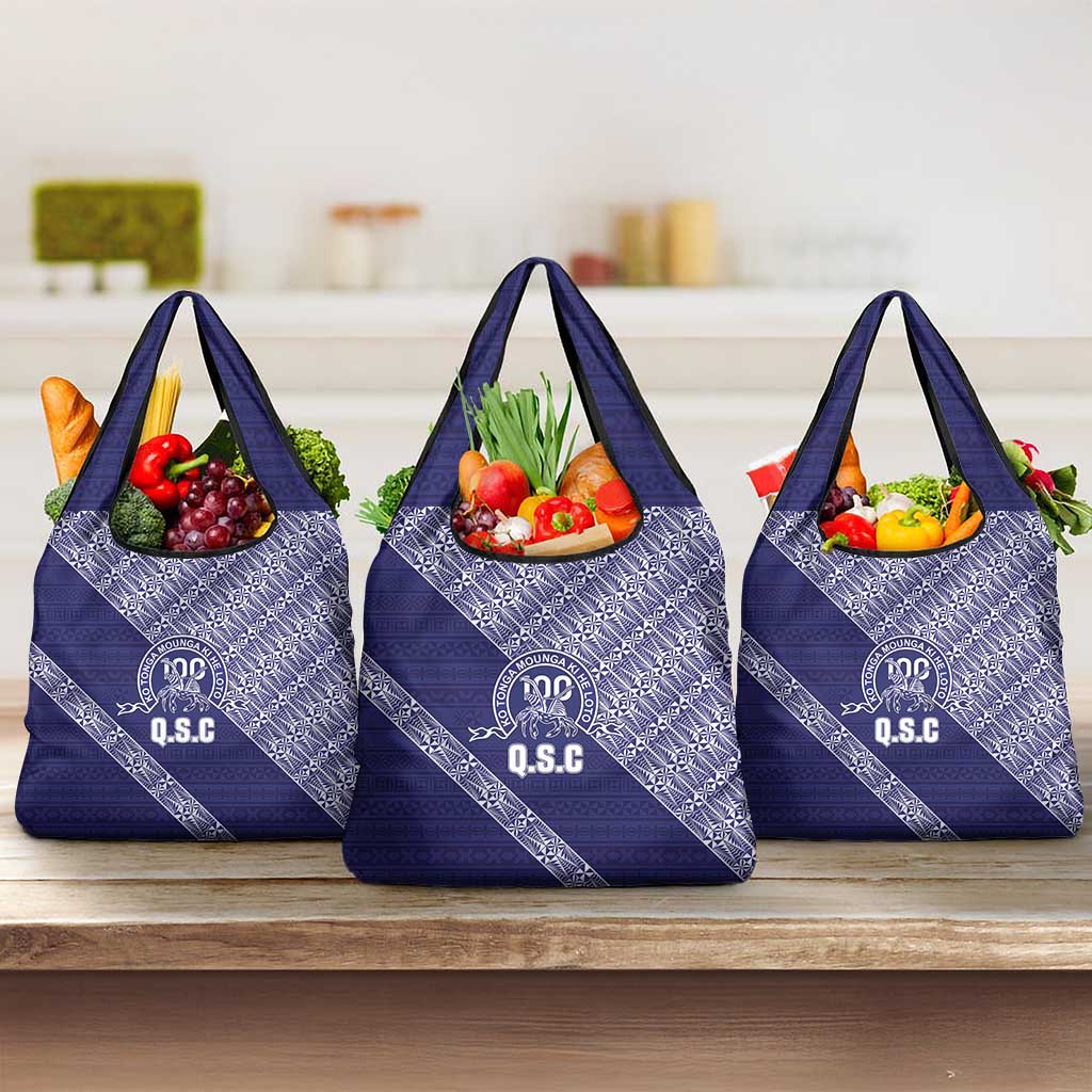 Tonga Queen Salote College Grocery Bag 100 Years Anniversary Navy Color LT05 3-pack One Size Navy - Polynesian Pride