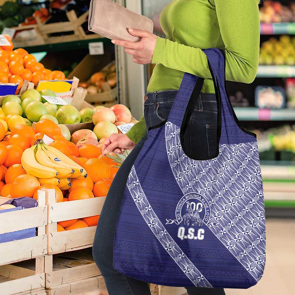 Tonga Queen Salote College Grocery Bag 100 Years Anniversary Navy Color LT05 - Polynesian Pride