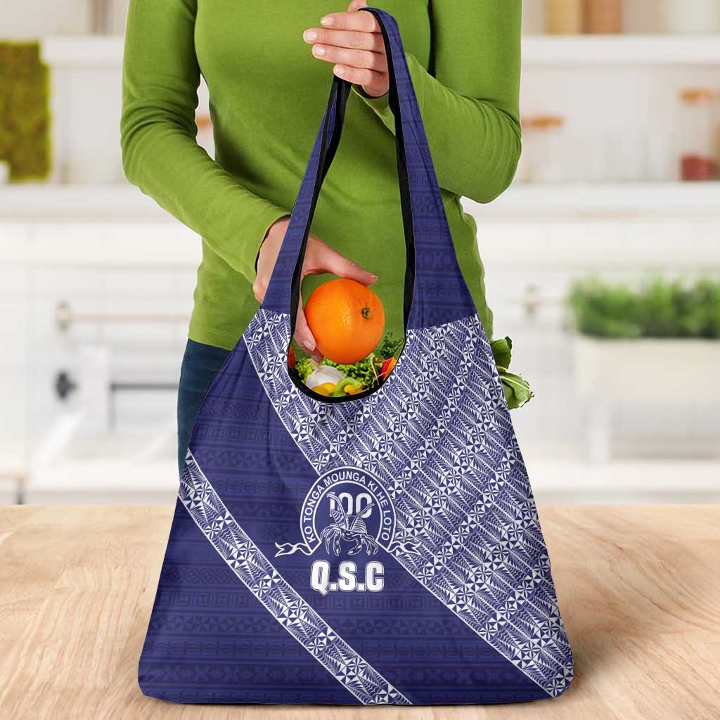 Tonga Queen Salote College Grocery Bag 100 Years Anniversary Navy Color LT05 - Polynesian Pride