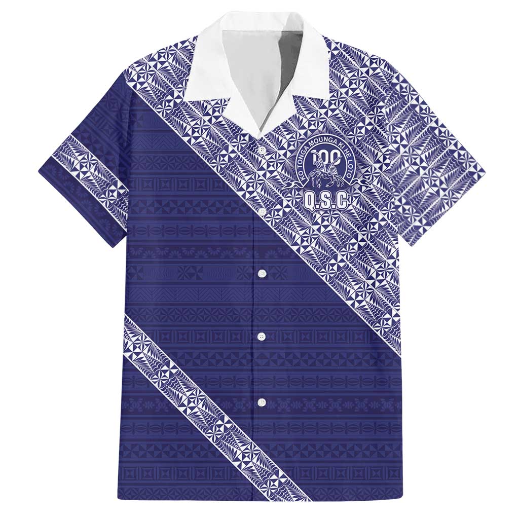 Tonga Queen Salote College Hawaiian Shirt 100 Years Anniversary Navy Color LT05 Navy - Polynesian Pride
