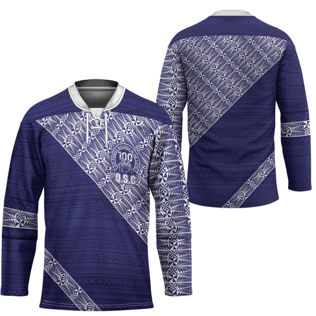 Tonga Queen Salote College Hockey Jersey 100 Years Anniversary Navy Color LT05 - Polynesian Pride