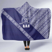 Tonga Queen Salote College Hooded Blanket 100 Years Anniversary Navy Color LT05 One Size Navy - Polynesian Pride