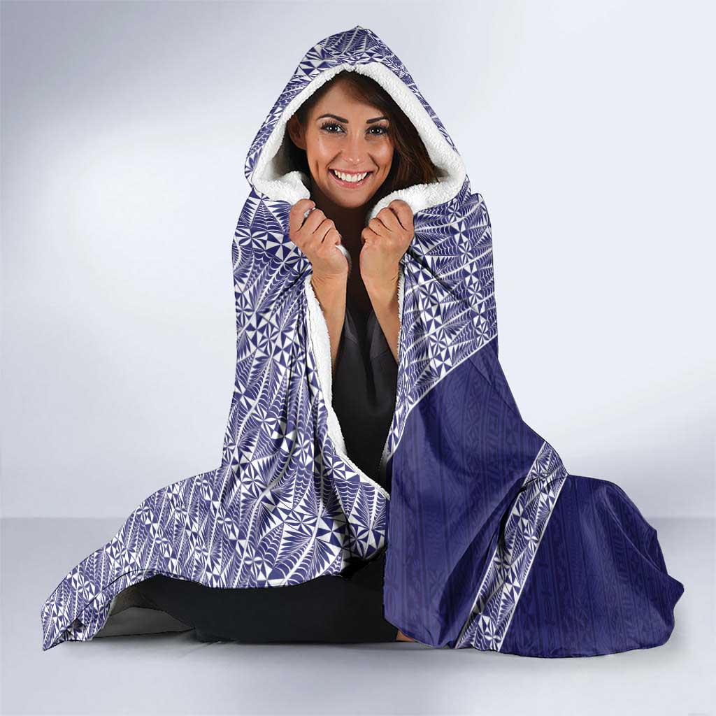 Tonga Queen Salote College Hooded Blanket 100 Years Anniversary Navy Color LT05 - Polynesian Pride
