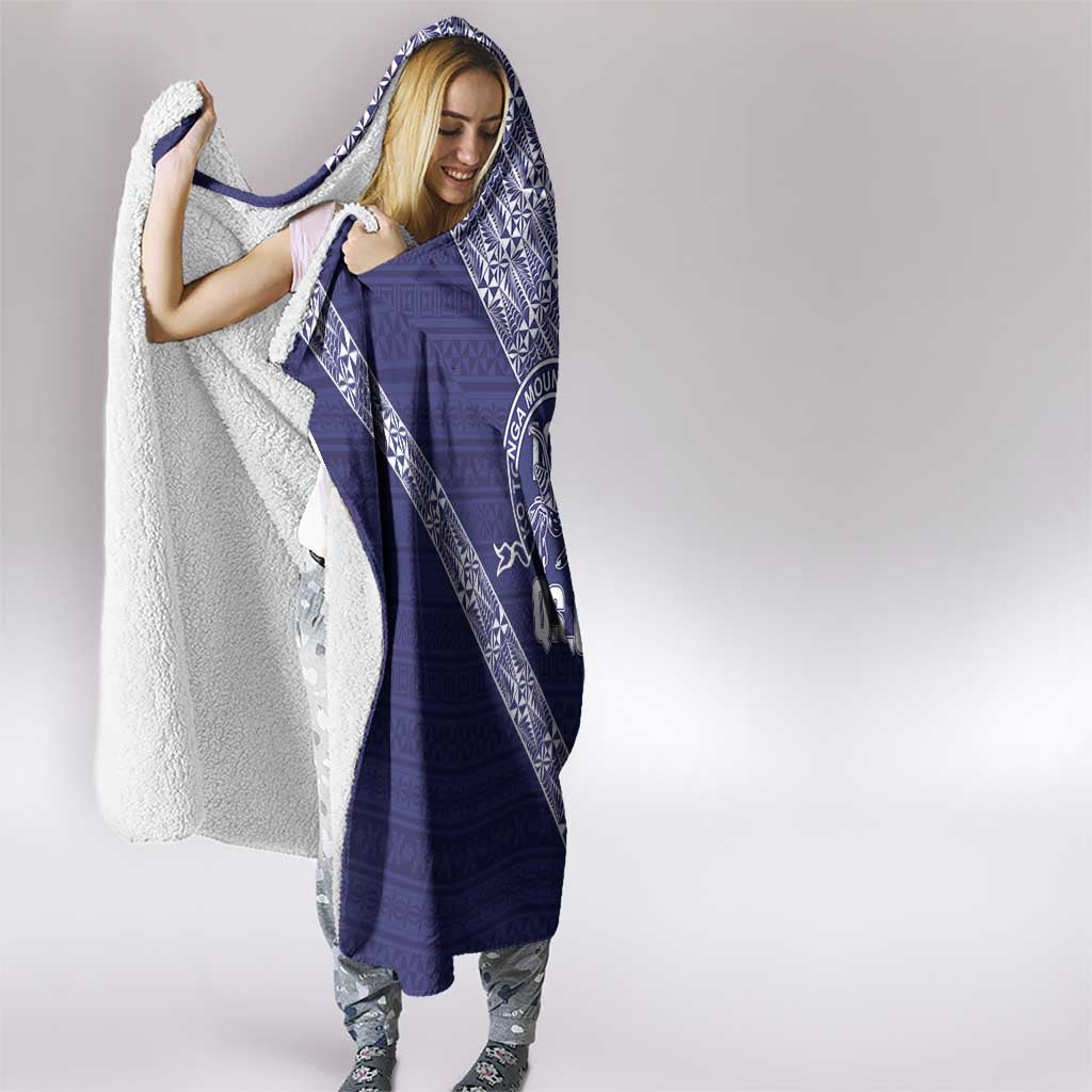 Tonga Queen Salote College Hooded Blanket 100 Years Anniversary Navy Color LT05 - Polynesian Pride