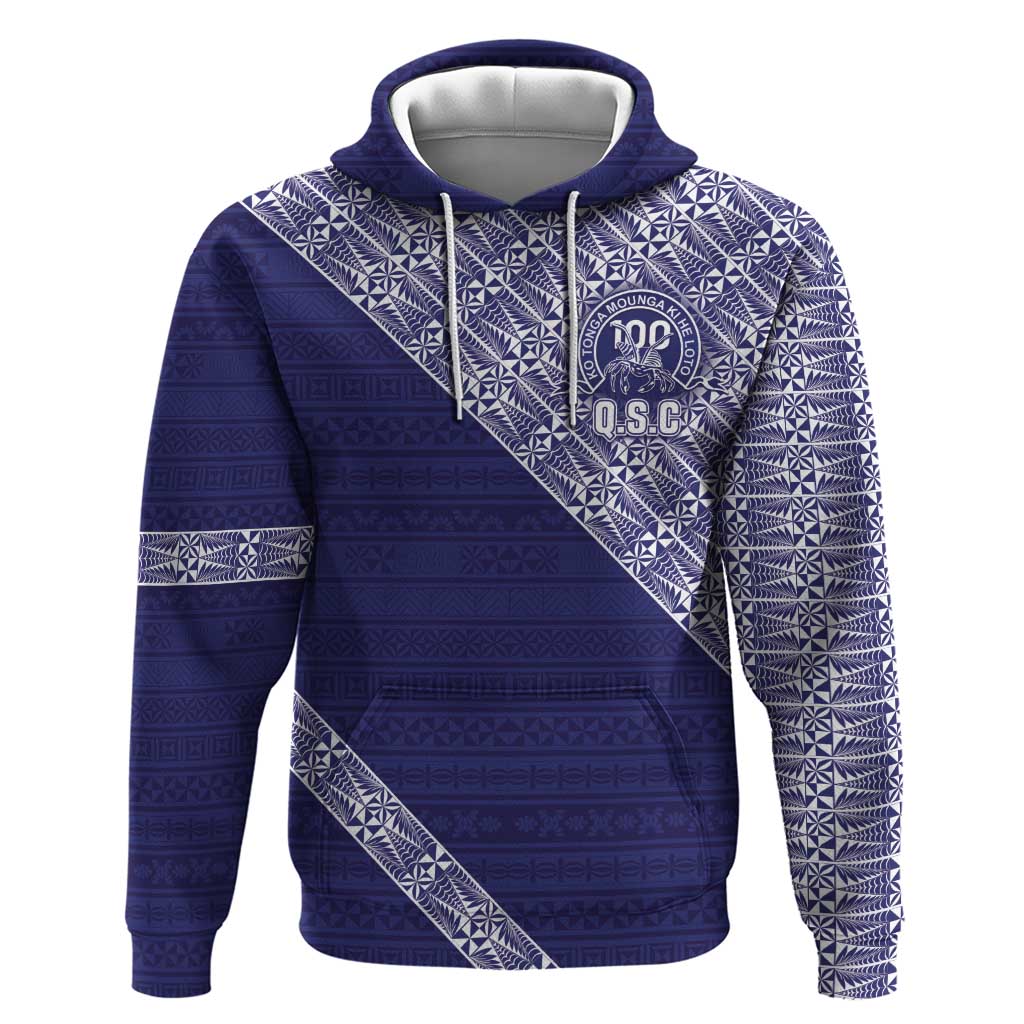 Tonga Queen Salote College Hoodie 100 Years Anniversary Navy Color LT05 Pullover Hoodie Navy - Polynesian Pride
