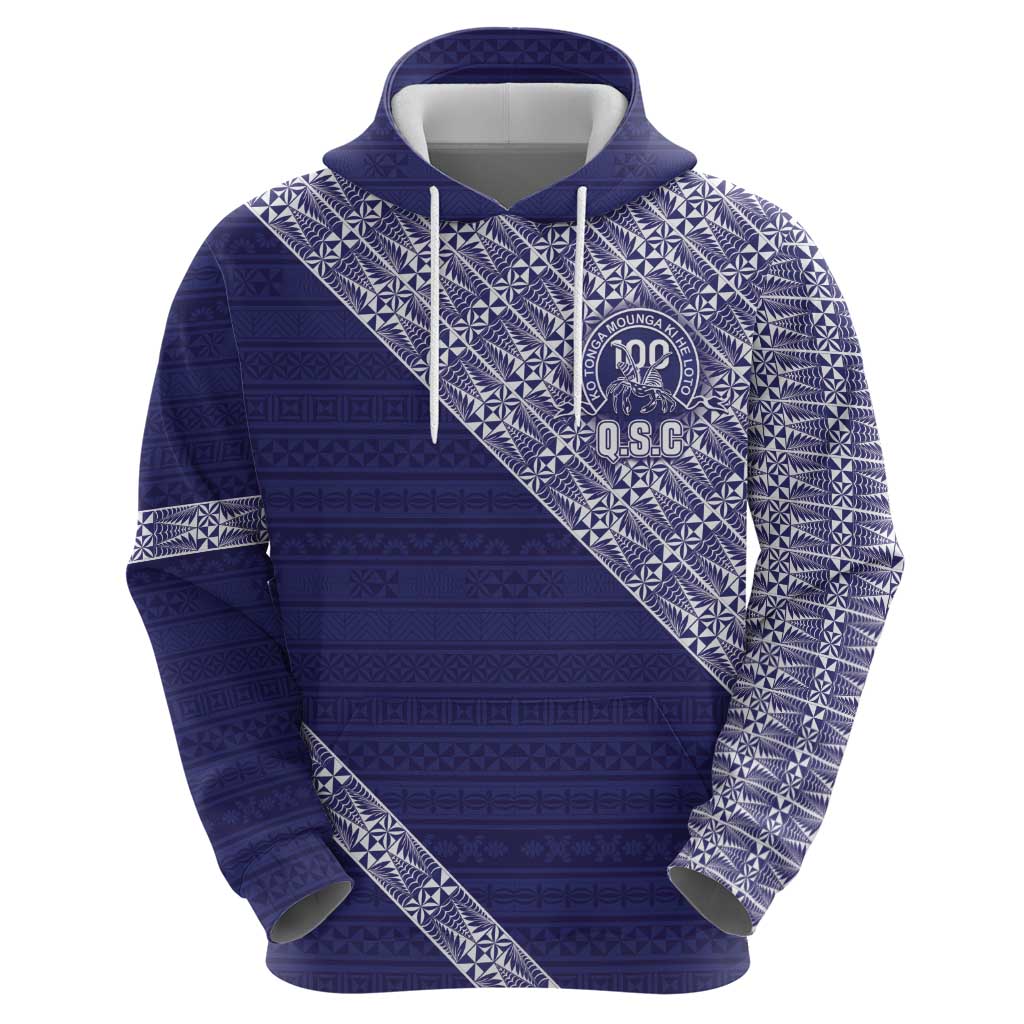 Tonga Queen Salote College Hoodie 100 Years Anniversary Navy Color LT05 - Polynesian Pride