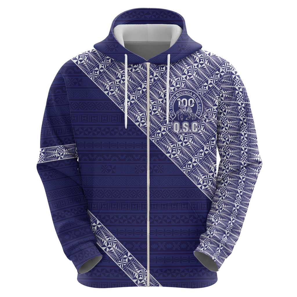 Tonga Queen Salote College Hoodie 100 Years Anniversary Navy Color LT05 - Polynesian Pride
