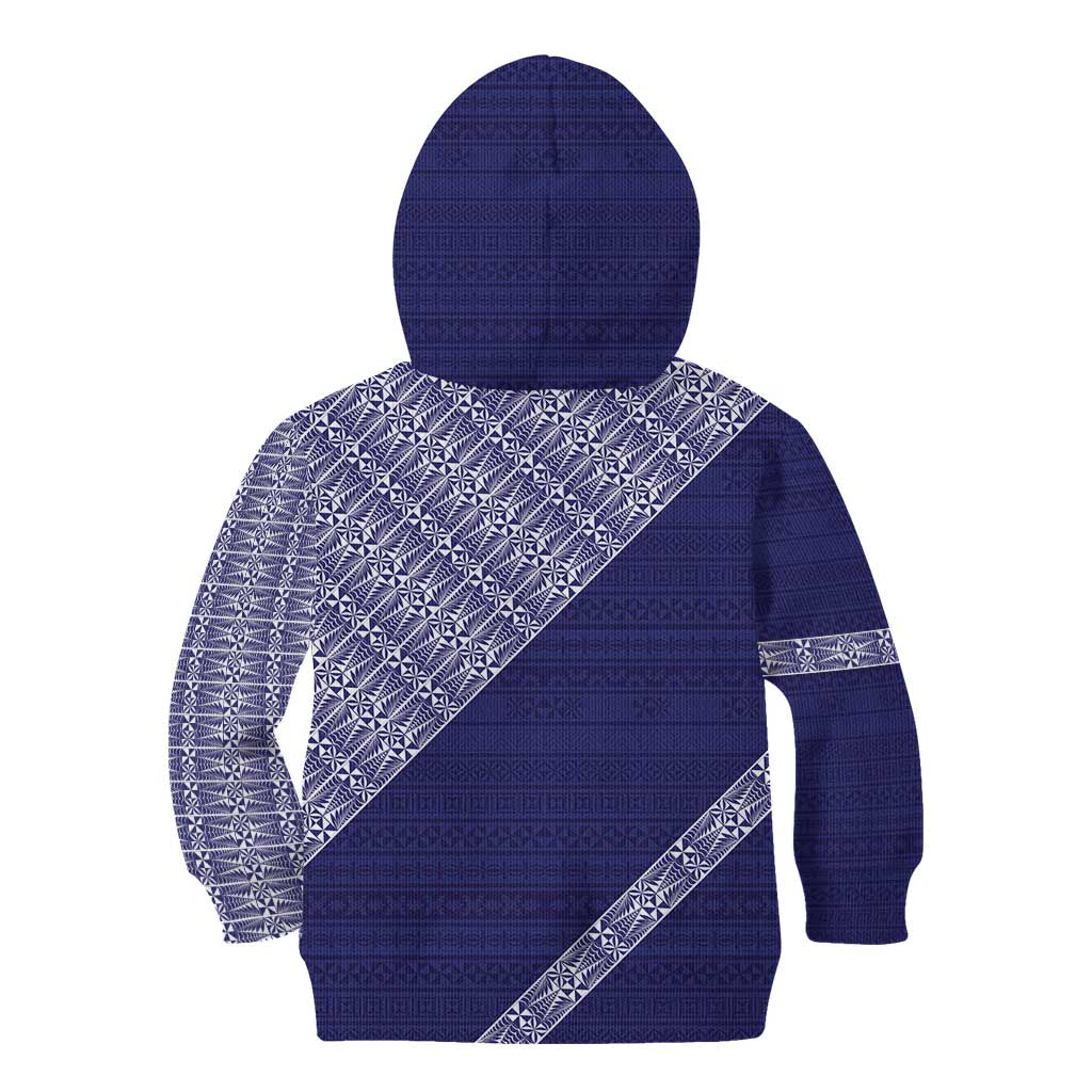 Tonga Queen Salote College Kid Hoodie 100 Years Anniversary Navy Color LT05 - Polynesian Pride
