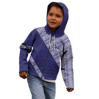 Tonga Queen Salote College Kid Hoodie 100 Years Anniversary Navy Color LT05 - Polynesian Pride