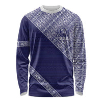 Tonga Queen Salote College Long Sleeve Shirt 100 Years Anniversary Navy Color LT05 Unisex Navy - Polynesian Pride