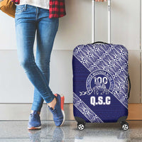 Tonga Queen Salote College Luggage Cover 100 Years Anniversary Navy Color LT05 - Polynesian Pride