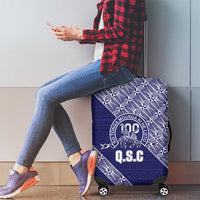 Tonga Queen Salote College Luggage Cover 100 Years Anniversary Navy Color LT05 - Polynesian Pride