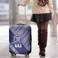 Tonga Queen Salote College Luggage Cover 100 Years Anniversary Navy Color LT05 - Polynesian Pride