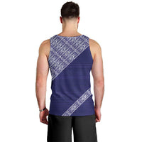 Tonga Queen Salote College Men Tank Top 100 Years Anniversary Navy Color LT05 - Polynesian Pride