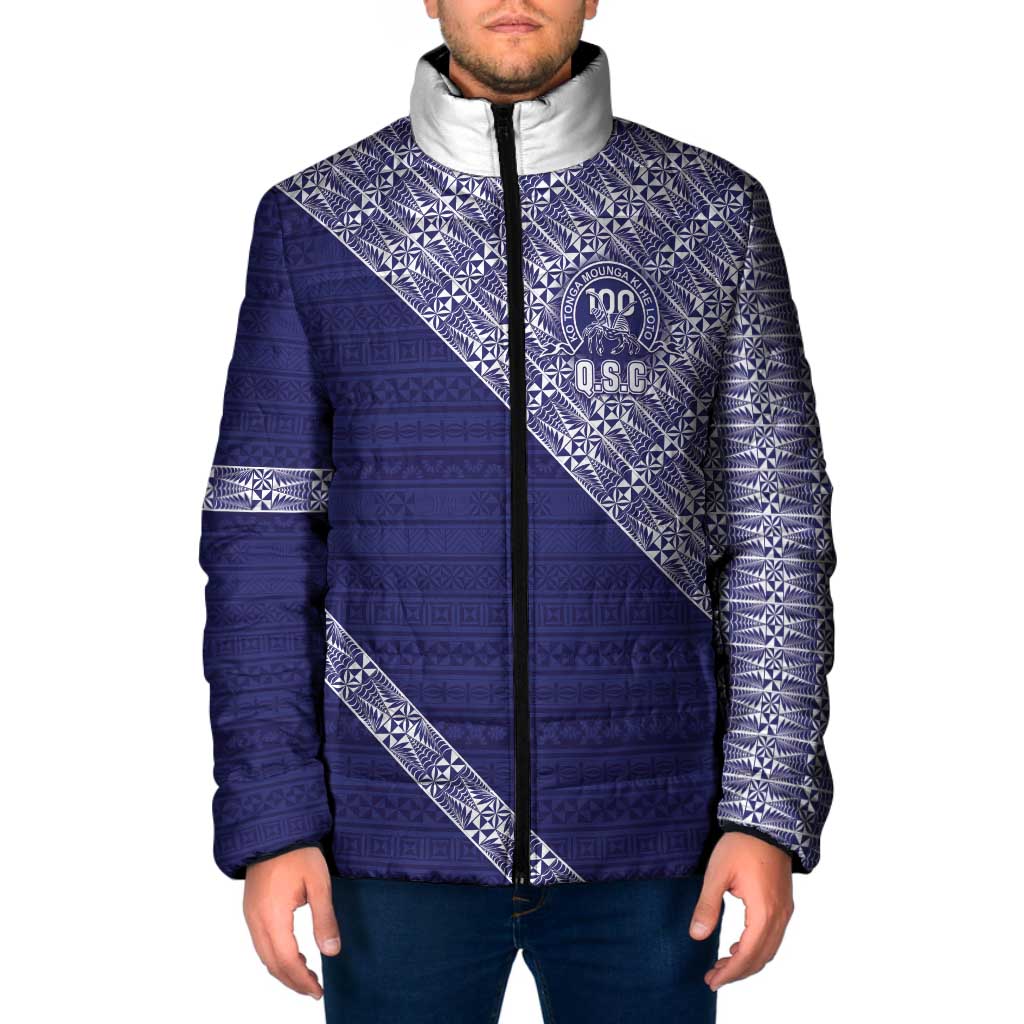 Tonga Queen Salote College Padded Jacket 100 Years Anniversary Navy Color LT05 Men Navy - Polynesian Pride