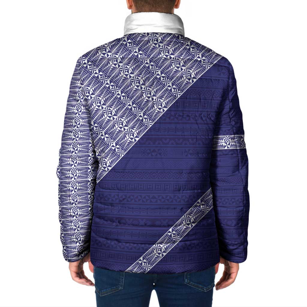 Tonga Queen Salote College Padded Jacket 100 Years Anniversary Navy Color LT05 - Polynesian Pride