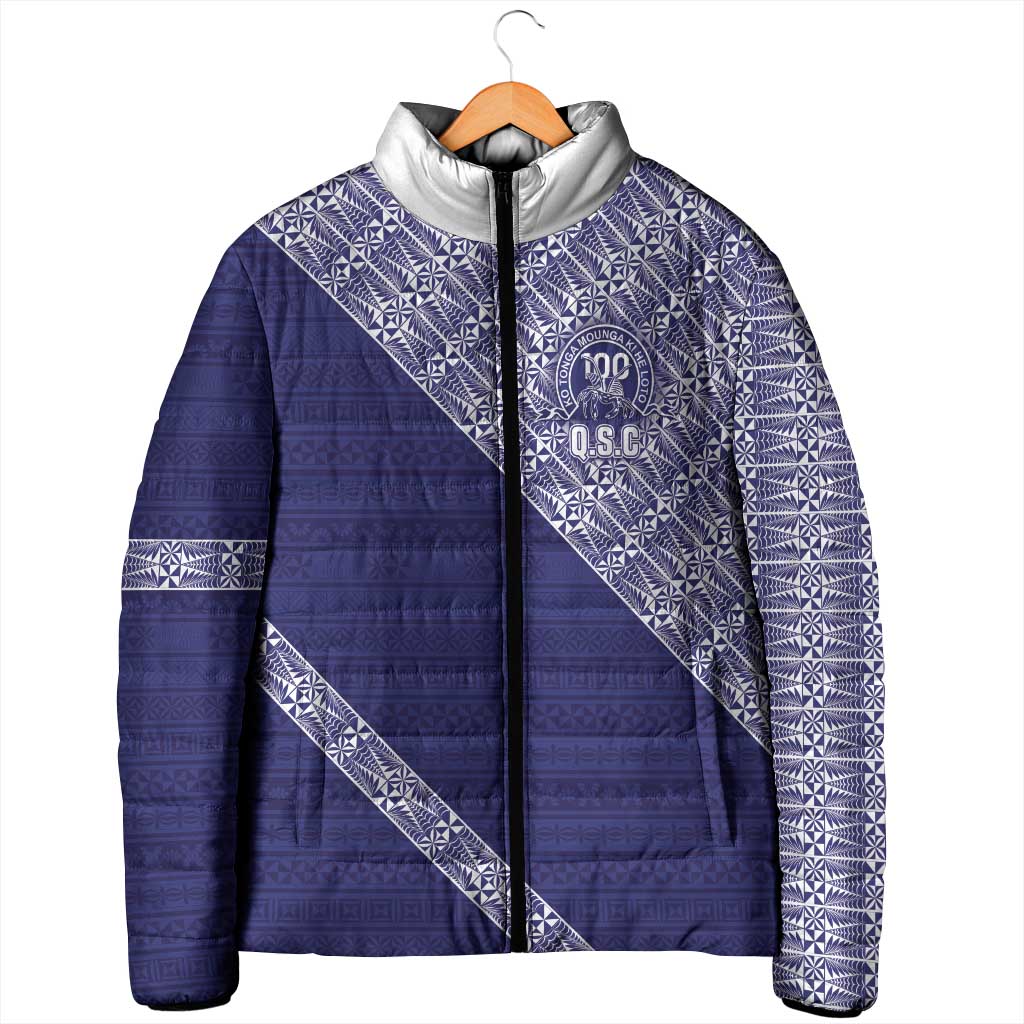 Tonga Queen Salote College Padded Jacket 100 Years Anniversary Navy Color LT05 - Polynesian Pride