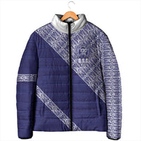 Tonga Queen Salote College Padded Jacket 100 Years Anniversary Navy Color LT05 - Polynesian Pride