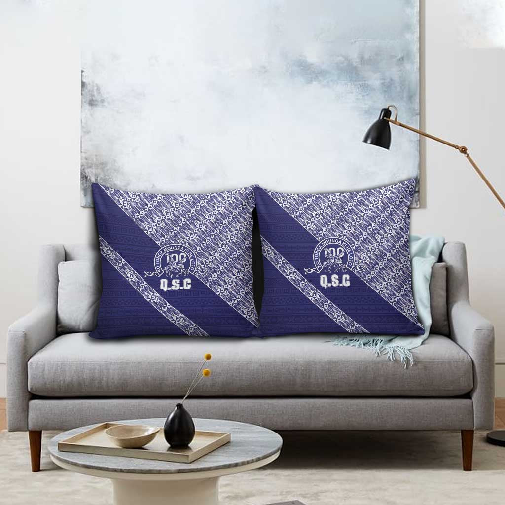 Tonga Queen Salote College Pillow Cover 100 Years Anniversary Navy Color LT05 - Polynesian Pride